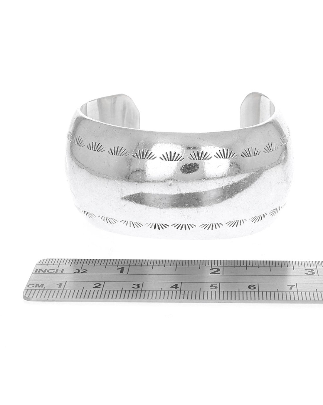 Navajo Katalina Scott Sterling Silver Cuff Bracelet