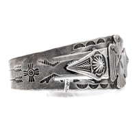 Navajo Sterling Silver Thunderbird Cuff Bracelet