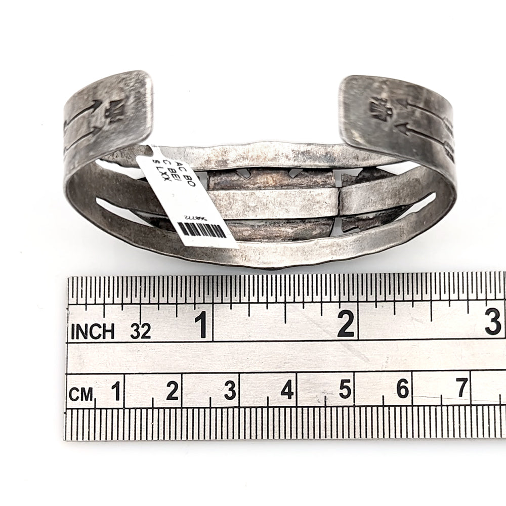 Navajo Sterling Silver Thunderbird Cuff Bracelet