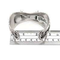 Navajo Charlene & Robert Little Sterling Silver Turquoise Watch Cuff Bracelet