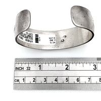 Navajo Corbet Joe Sterling Silver Turquoise Chip Inlay Cuff Bracelet