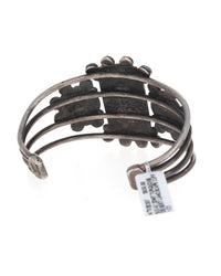 SWD Sterling Silver & Turquoise Desert Landscape Scene Cuff Bracelet