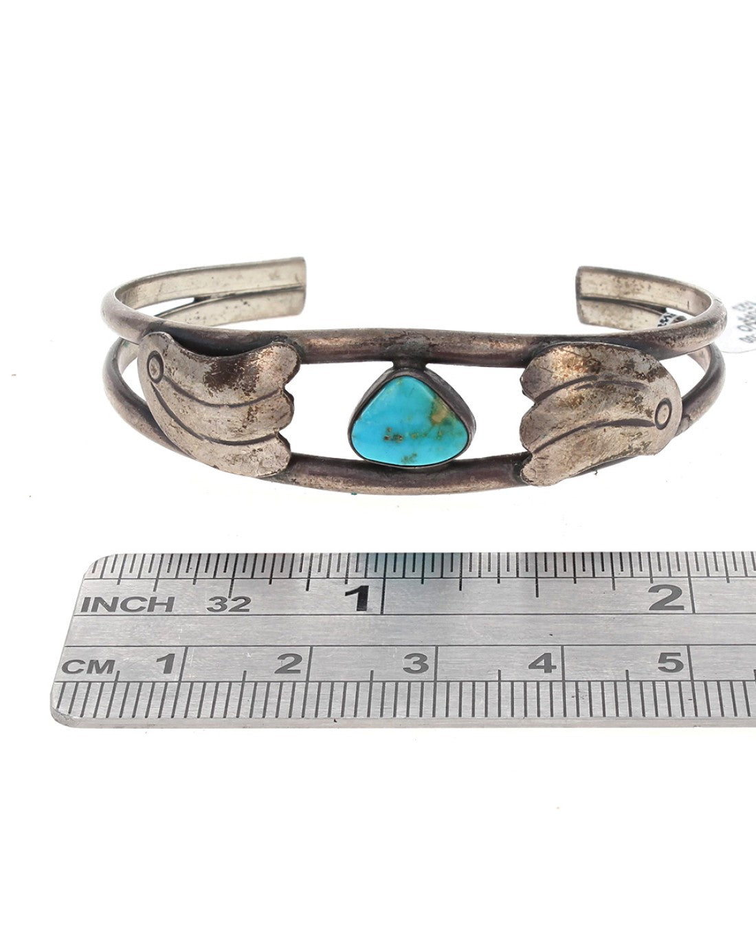 Navajo Sterling Silver & Turquoise Cuff Bracelet