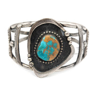 Navajo Sterling Silver & Turquoise Cuff Bracelet