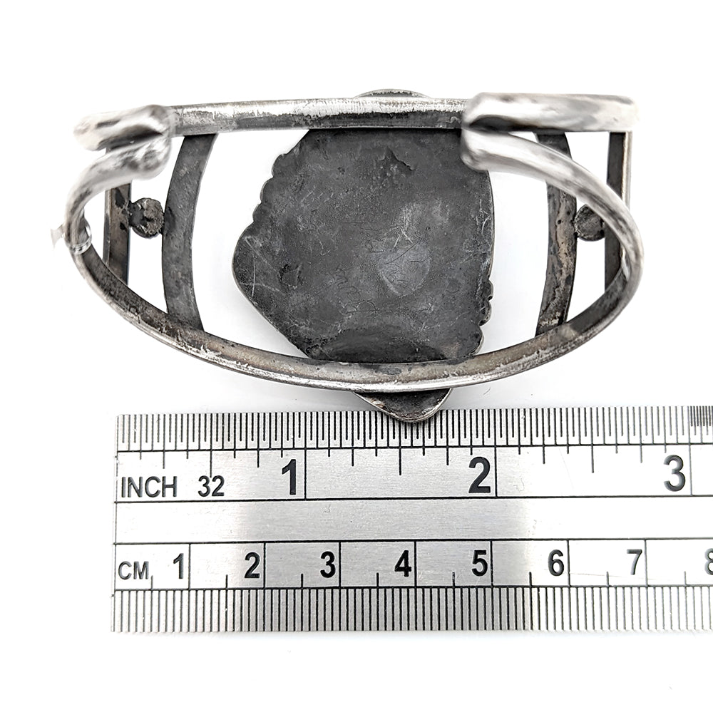 Navajo Sterling Silver & Turquoise Cuff Bracelet