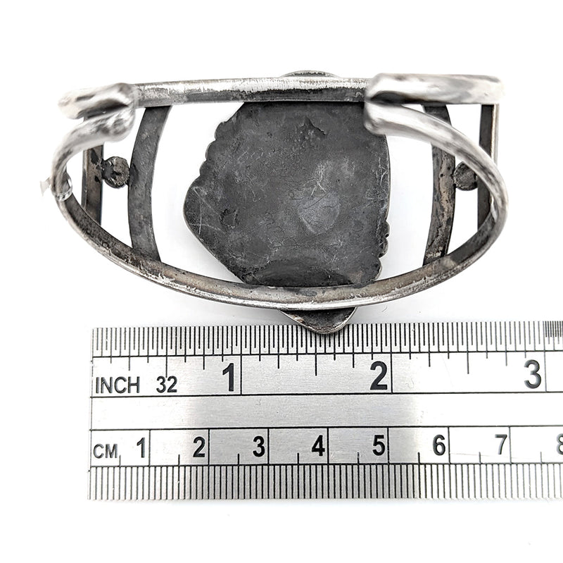 Navajo Sterling Silver & Turquoise Cuff Bracelet