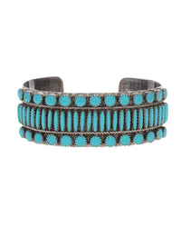 Zuni Sterling Silver Turquoise Bracelet