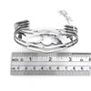 Navajo Sterling Silver Multi-Stone Chip Inlay Roadrunner Bracelet
