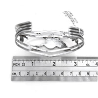 Navajo Sterling Silver Multi-Stone Chip Inlay Roadrunner Bracelet