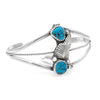 Navajo Sterling Silver & Turquoise Cuff Bracelet