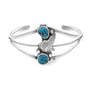 Navajo Sterling Silver & Turquoise Cuff Bracelet