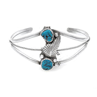Navajo Sterling Silver & Turquoise Cuff Bracelet