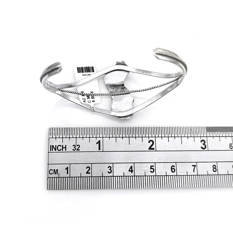 Navajo Sterling Silver & Turquoise Cuff Bracelet