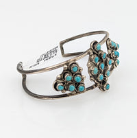 Zuni Sterling Silver & Turquoise Cuff Bracelet