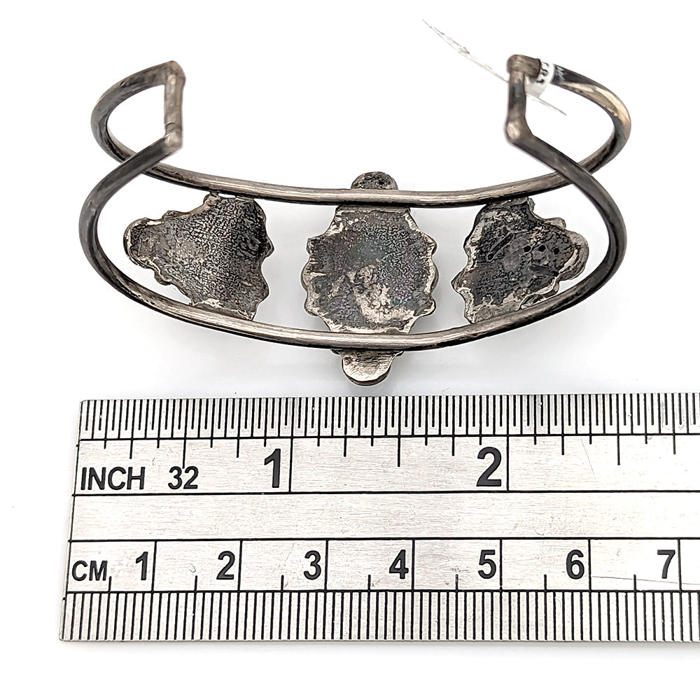 Zuni Sterling Silver & Turquoise Cuff Bracelet