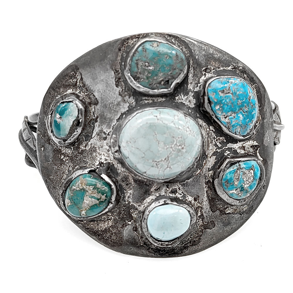 Navajo Sterling Silver & Turquoise Cuff Bracelet