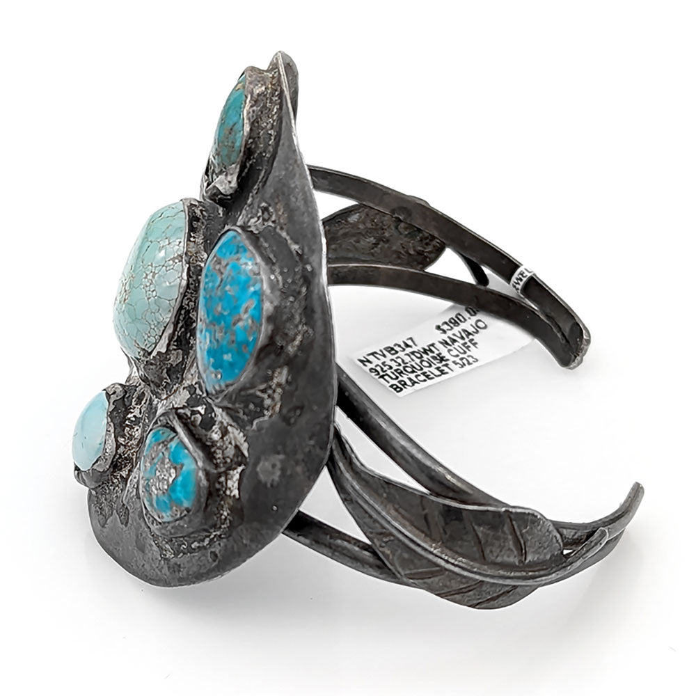 Navajo Sterling Silver & Turquoise Cuff Bracelet