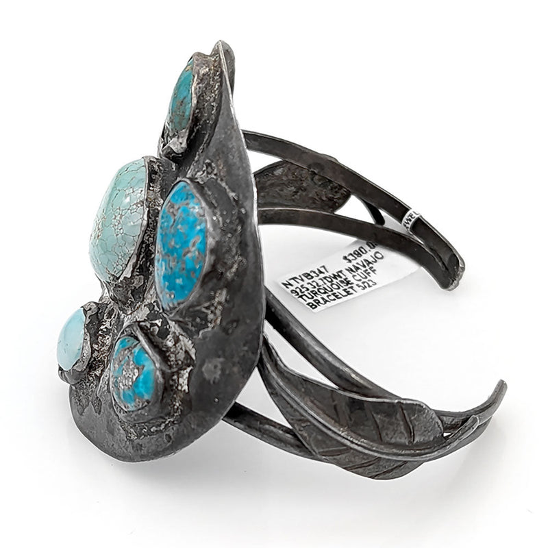 Navajo Sterling Silver & Turquoise Cuff Bracelet