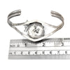 Navajo Signed Sterling Silver & Turquoise Cuff Bracelet