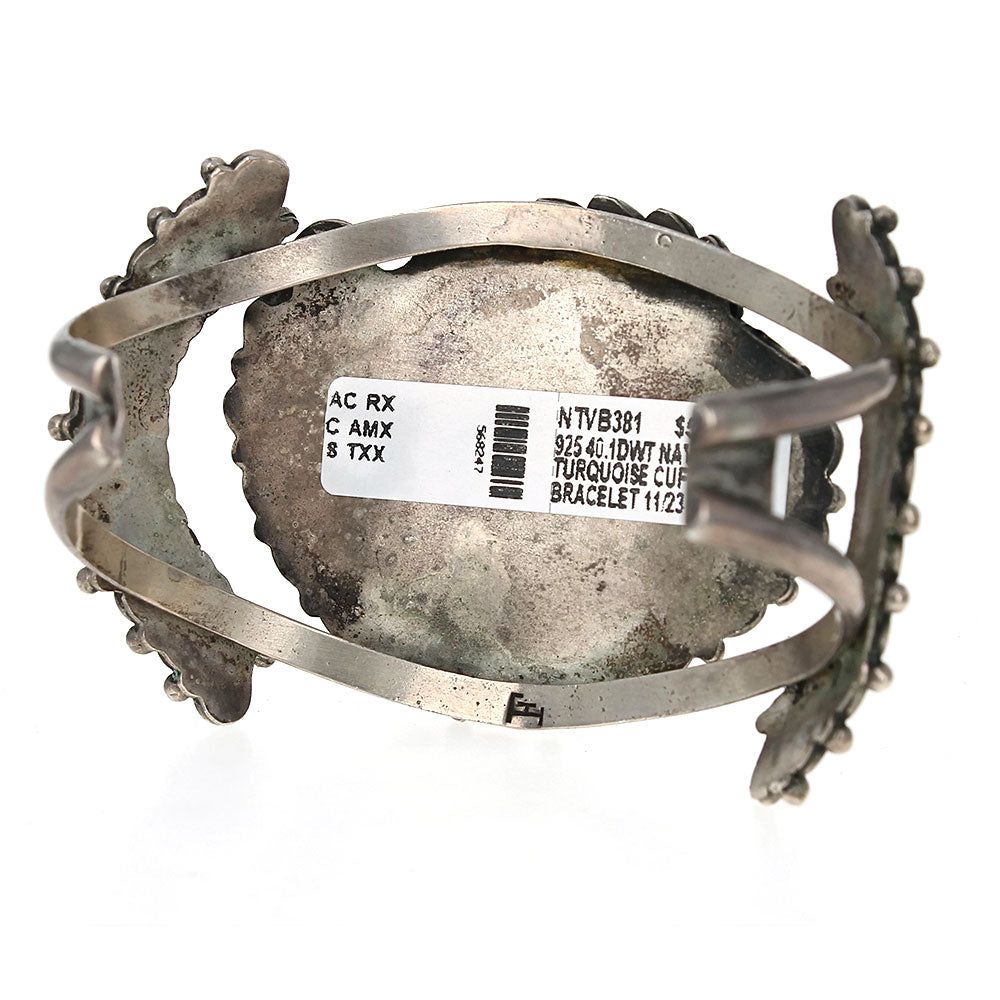 Navajo Sterling Silver & Turquoise Cuff Bracelet