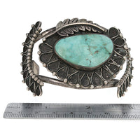 Navajo Sterling Silver & Turquoise Cuff Bracelet