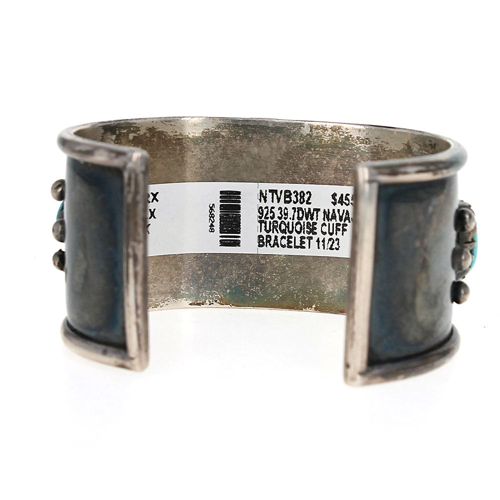 Navajo Sterling Silver & Turquoise Cuff Bracelet