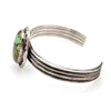Navajo Archie Martinez Sterling Silver & Turquoise Cuff Bracelet