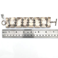Navajo Mike Thompson Sterling Silver Panel Bracelet