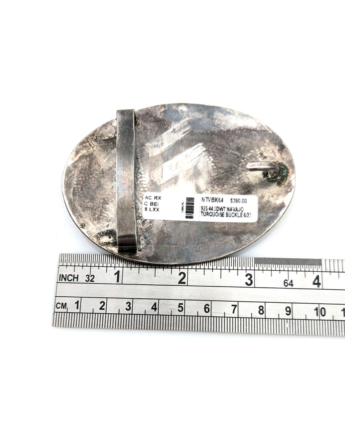 Navajo Sterling Silver & Turquoise Buckle