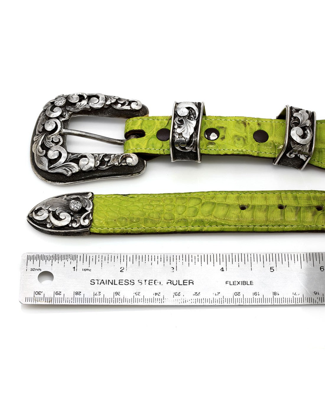 Comstock Heritage Sterling Silver & Diamonds Belt Buckle