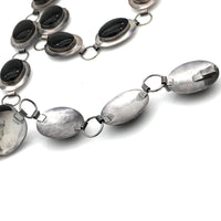 Navajo Sterling Silver & Black Onyx Concho Belt