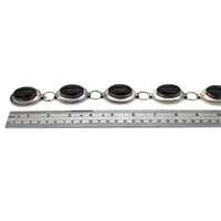 Navajo Sterling Silver & Black Onyx Concho Belt