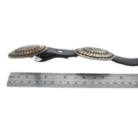 Navajo Freddie Maloney Sterling Silver  Concho Belt