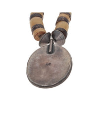 Navajo Rose Castillo Sterling Silver Turquoise & Coral Heishi Bead Necklace