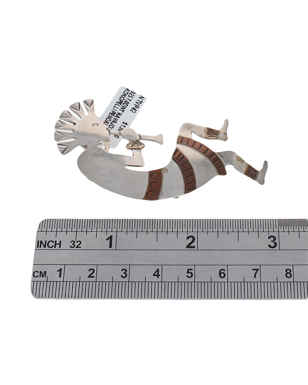 Navajo Signed S.E. Sterling Silver Kokopelli Pendant