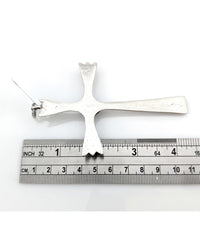 Navajo Sterling Silver & Turquoise Cross Pendant