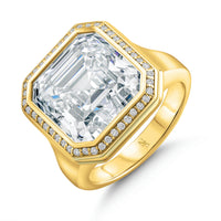 10.08 Carat Asscher Diamond Ring