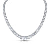 Emerald Cut Diamond Graduated Riviera Necklace