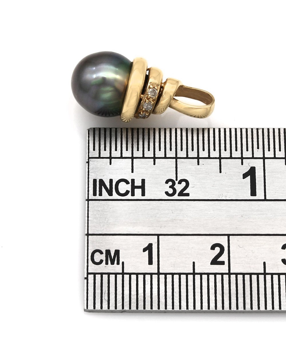 Tahitian Pearl and Diamond Pendant