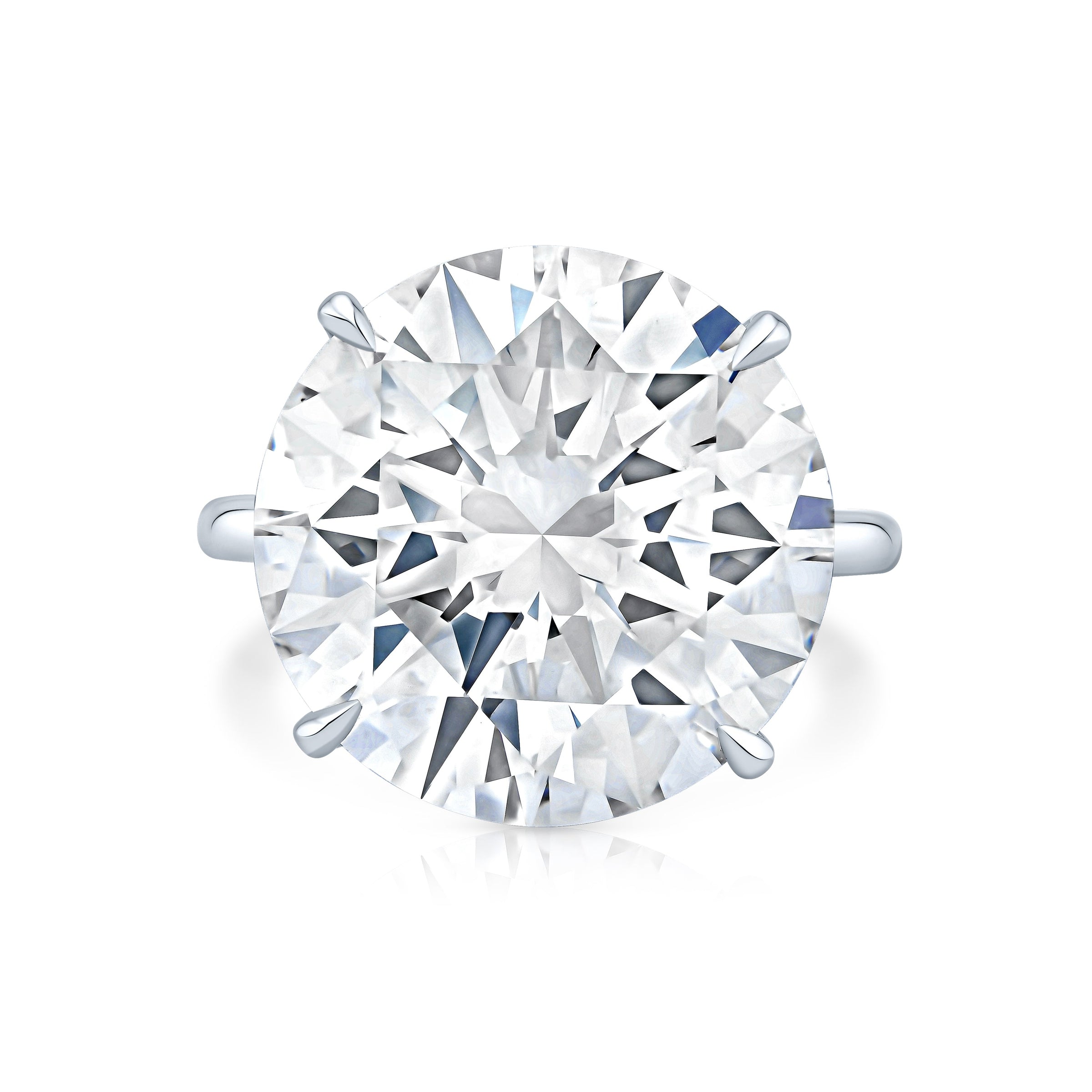 10.73 Carat Round Diamond Solitaire Ring