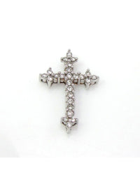 Diamond Miniature Cross Pendant White Gold