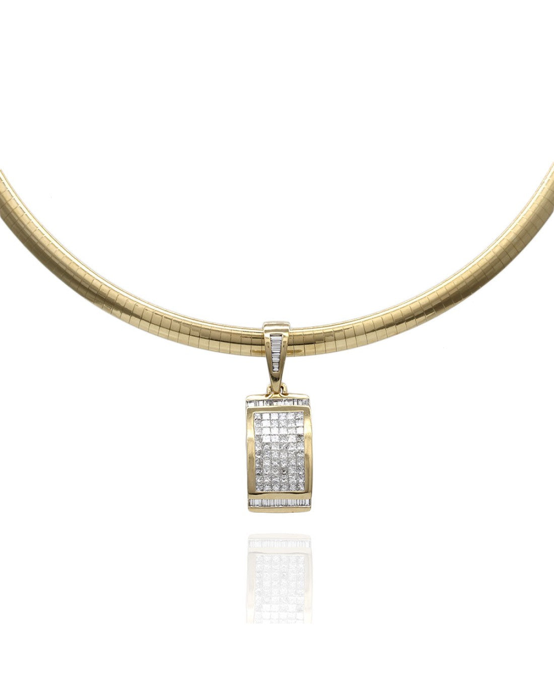 Diamond Drop Pendant in Gold