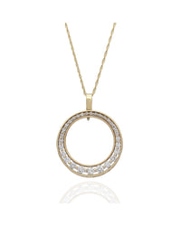 Diamond Open Circle Pendant