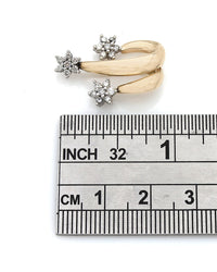 3 Diamond Flower Slide Pendant