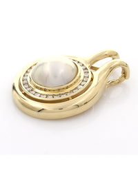 Mabe Pearl Diamond Hali Enhancer Pendant