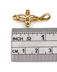 Open Cross Pendant in Yellow Gold