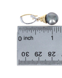 Black South Sea Pearl and Diamond Pendant