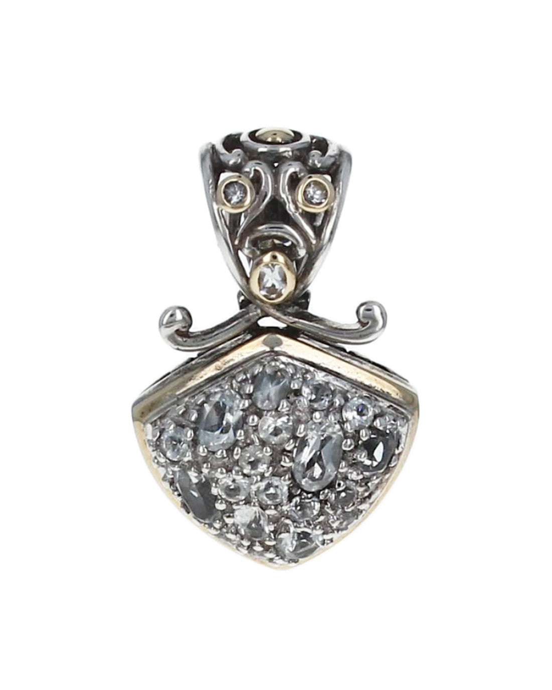 John Hardy Batu White Topaz Pendant