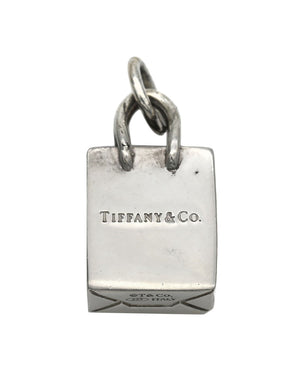 Shopping Bag Charm in Sterling Silver