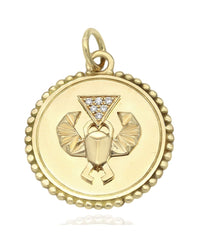 Foundrae Protection Diamond Scarab Medallion